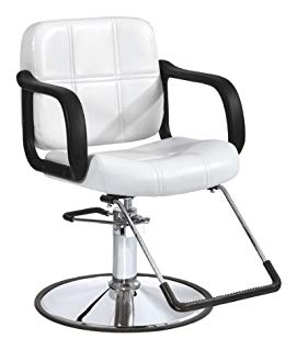 BestSalon® White Modern Fashion Hydraulic Barber Chair Styling Salon Beauty Equipment 5W