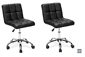 MAYAKOBA SET OF 2 Nail Salon Manicurist Chair TOT-BLACK Thick Comfor Easy Glide Tall...