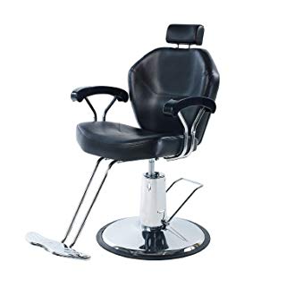 Eastmagic Professional Black Hydraulic Styling Barber Chair Hair Beauty Salon Equipment