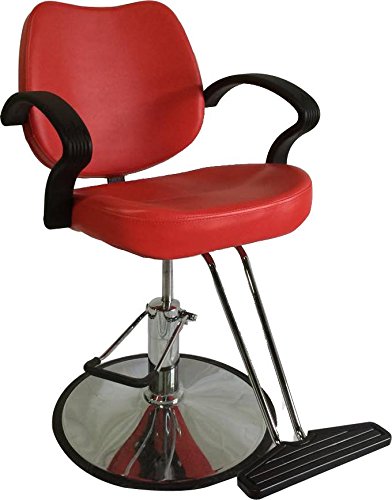 Classic Hydraulic Styling Barber Chair Salon Equipment Hair Beauty Supply - DS/SC-3001-red