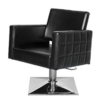 shengyu Classic Hydraulic Barber Chair Styling Salon Beauty (Square Base, Black)
