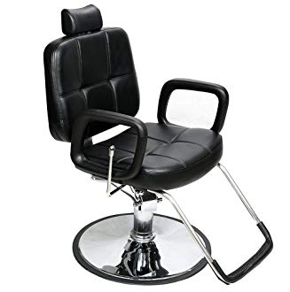 BarberPub All Purpose Reclining Hydraulic Barber Chair Salon Beauty Spa Shampoo Black 2059