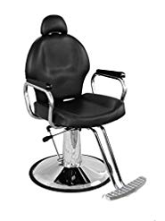 BarberPub Classic Hydraulic Barber Chair Salon Styling Beauty Spa Chair Black 3022BK