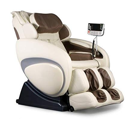 OS-4000 Zero Gravity Heated Reclining Massage Chair - Cream Color Upholstery