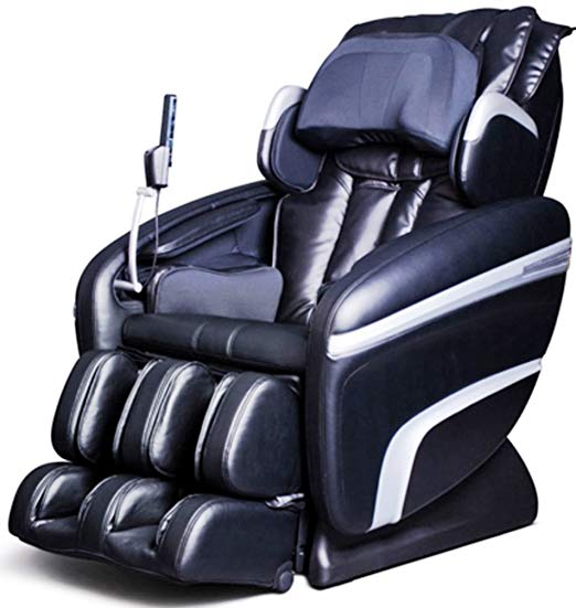 Osaki OS7200HA Model OS-7200H Executive ZERO GRAVITY S-Track Heating Massage Chair, Black, Computer Body Scan, Arm Massage, Quad Roller Head Massage System, 51 Air Bag Massagers, MP3 & iPod Connection with Built-in Speakers