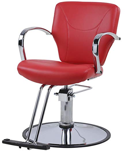 BR Beauty Reba Red Professional Salon and Barber Styling Chair