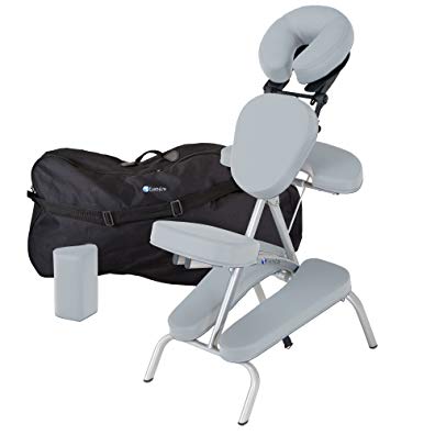 EARTHLITE Vortex Portable Massage Chair Package - Portable, Compact, Strong and Lightweight (15lb) incl. Carry Case, Sternum Pad & Strap